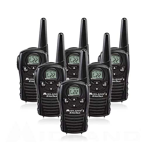 Midland LXT118 Two-Way Radio FRS GMRS 22 Channel Walkie Talkie 6 PACK